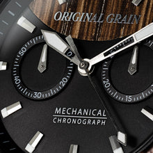 画像をギャラリービューアに読み込む, Alterra Chronograph Mechanical 44mm - Charred Whiskey Black