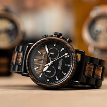 画像をギャラリービューアに読み込む, Alterra Chronograph Mechanical 44mm - Charred Whiskey Black