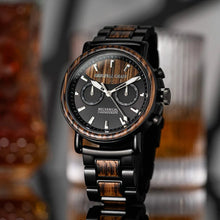 画像をギャラリービューアに読み込む, Alterra Chronograph Mechanical 44mm - Charred Whiskey Black