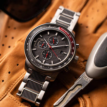 画像をギャラリービューアに読み込む, Barrel Chronograph 45mm - Carbon Fiber Silver