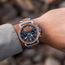 画像をギャラリービューアに読み込む, Alterra Chronograph 44mm - Burlwood Silver