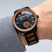 画像をギャラリービューアに読み込む, Barrel 46mm - Sapele Black/24HR WOOD SUBDIAL
