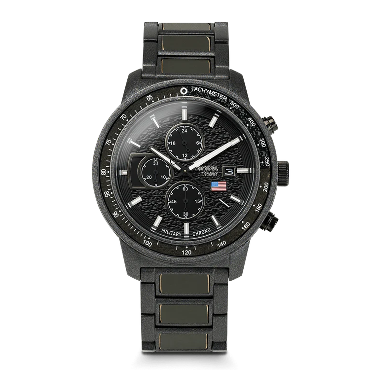 Barrel Chronograph 45mm - Grenade Crate Black