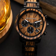 画像をギャラリービューアに読み込む, Barrel Chronograph 42mm - Chared Whiskey Black
