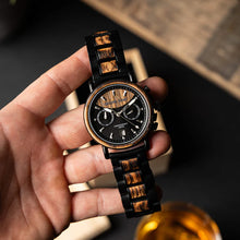 画像をギャラリービューアに読み込む, Alterra Chronograph 44mm - Charred Whiskey Black
