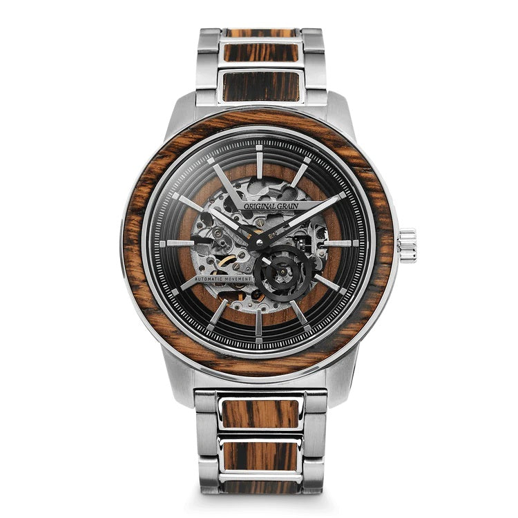 Barrel 46mm Automatic - Whiskey Silver