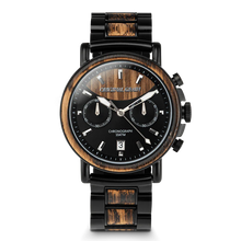 画像をギャラリービューアに読み込む, Alterra Chronograph 44mm - Charred Whiskey Black
