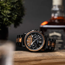 画像をギャラリービューアに読み込む, Alterra Chronograph 44mm - Charred Whiskey Black
