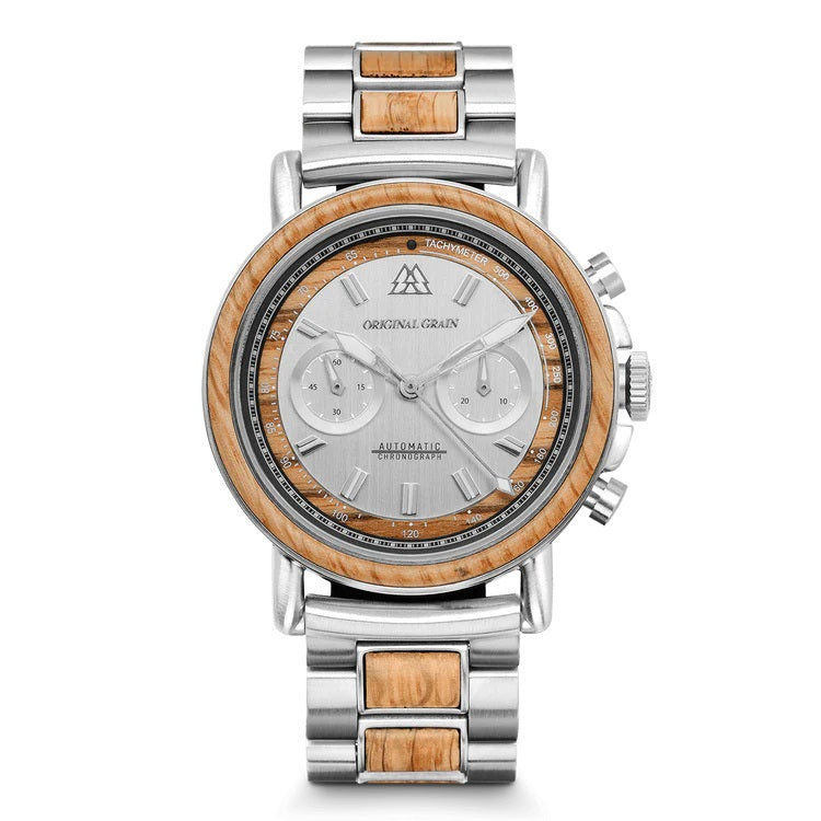Alterra Chronograph Mechanical 44mm - Brewmaster Silver