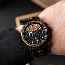 画像をギャラリービューアに読み込む, Alterra Chronograph 44mm - Charred Whiskey Black
