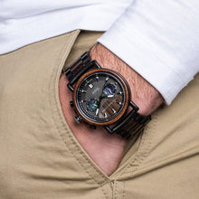 画像をギャラリービューアに読み込む, Alterra Chronograph 44mm - ORIGINAL GRAIN × TAYLOR GUITARS｜Urban Ash Gunmetal
