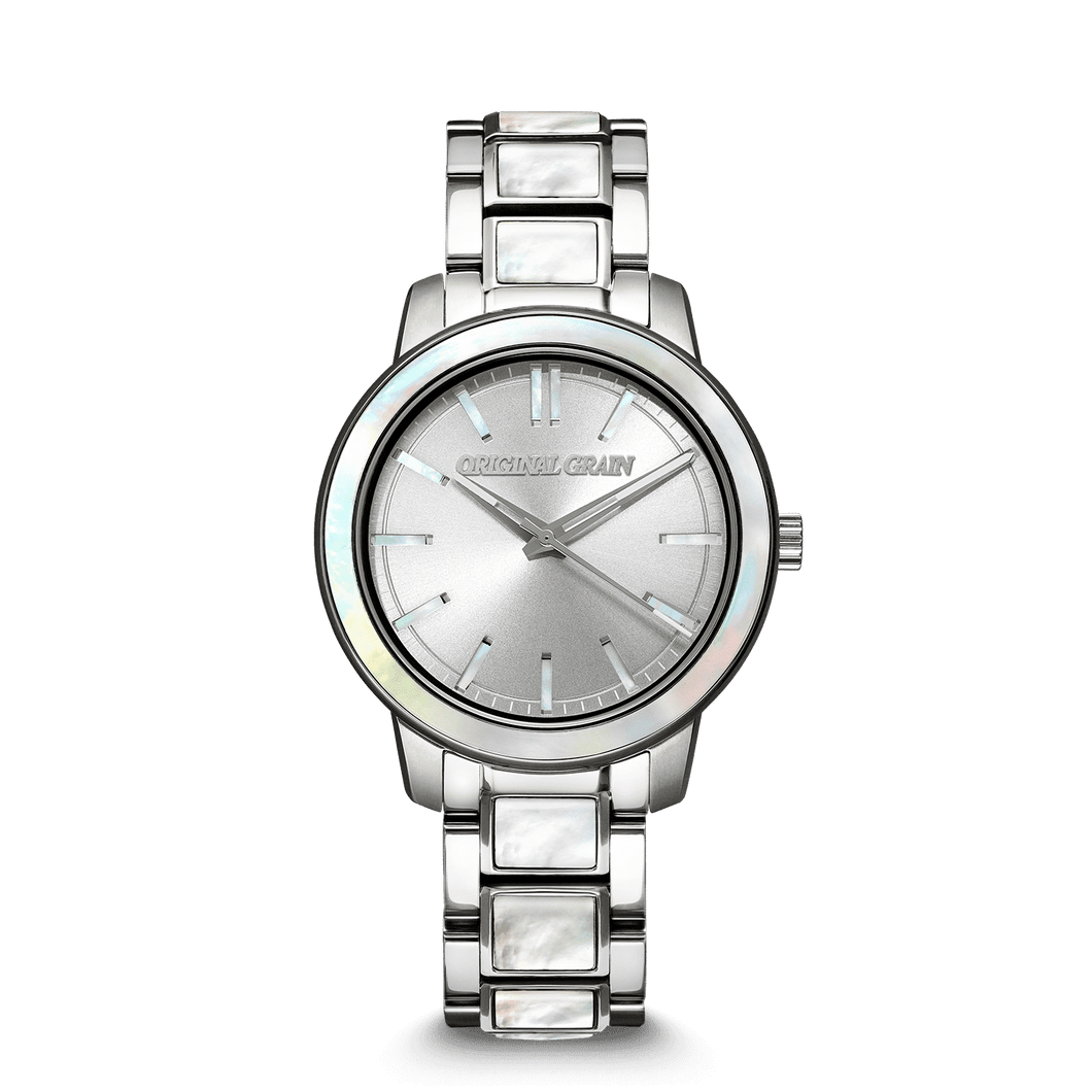 Barrel 36mm - Mother of Pearl Silver